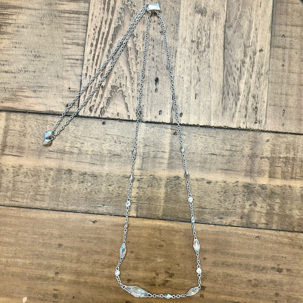 Kendra Scott silver adjustable necklace